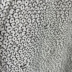 WESTZEROONE Black & White Panda Polar Bear Print Casual Button Down Shirt mens L